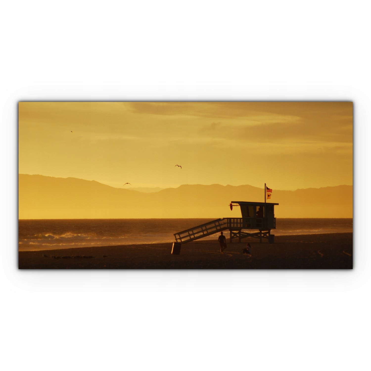 

foto-obraz na płótnie 120x60 Plaża Zachód Słońca