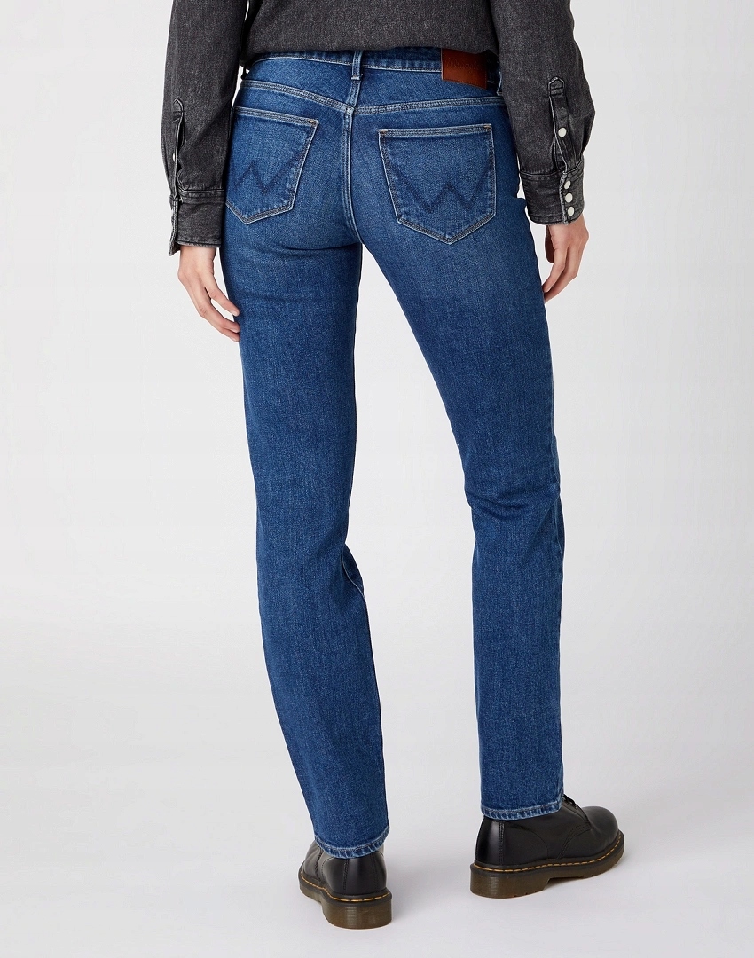 Dámské jednoduché džínové kalhoty Wrangler Straight Airblue W28TJX386 27/32