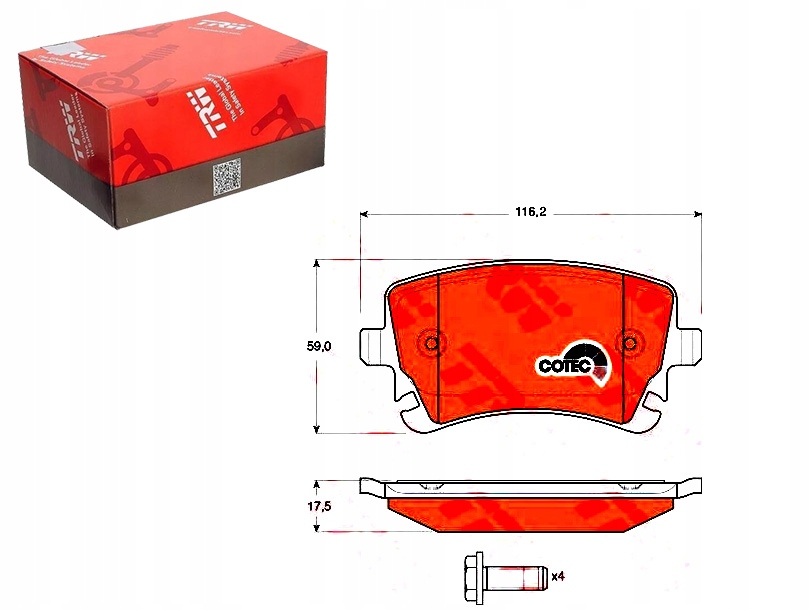Brzdové Destičky Vw Zadní A4 A6 A8 T5 Bez Senzoru T