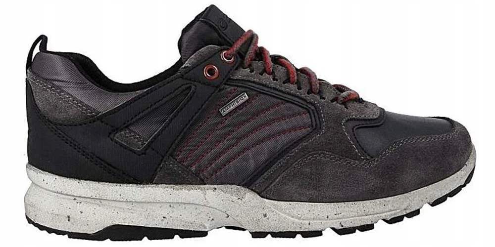 Geox Pánské polobotky U Geghy B Abx A velikost 40 Šedá, Přírodní kůže