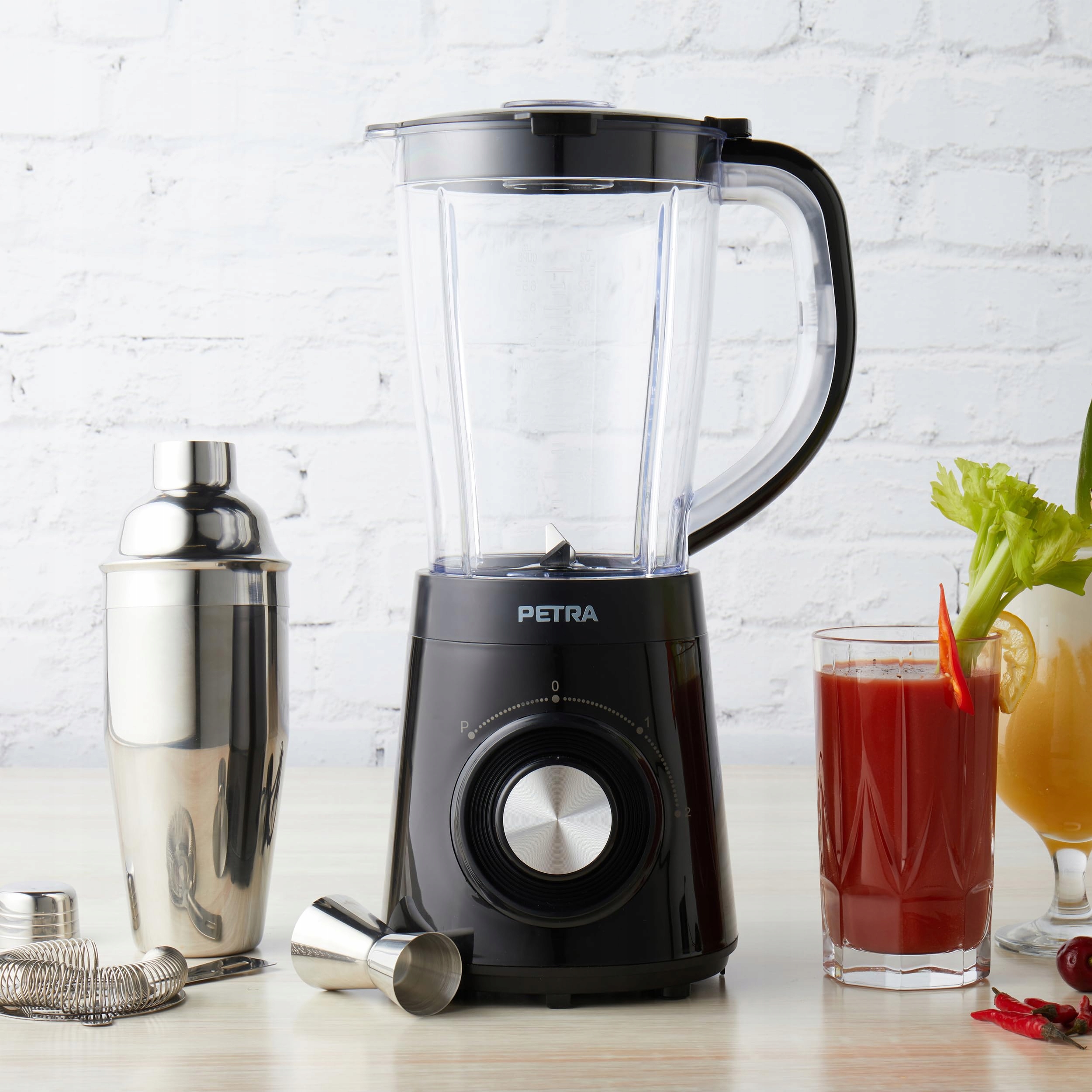PETRA Zestaw Blender Koktajlowy 500W 1,5L Stal Nierdzewna 2 Prędkości — miniatura 4