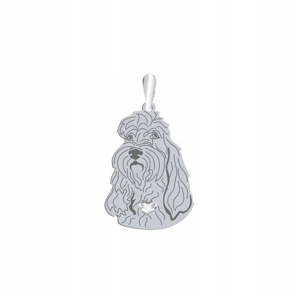 Stříbrný přívěsek Grand Basset Griffon Vendeen 925 Dedikace Gravírování Bonus