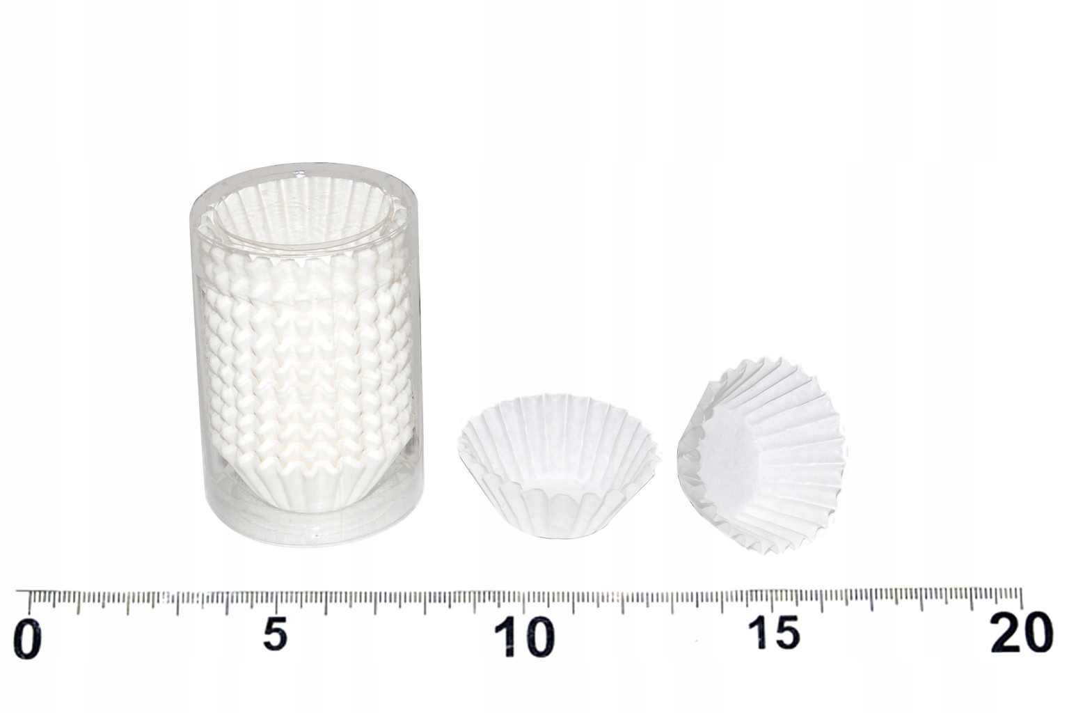 Košíčky cukrářské bílé 6cm (pr.3cm, v.1,5cm) 200ks, sada 24 ks