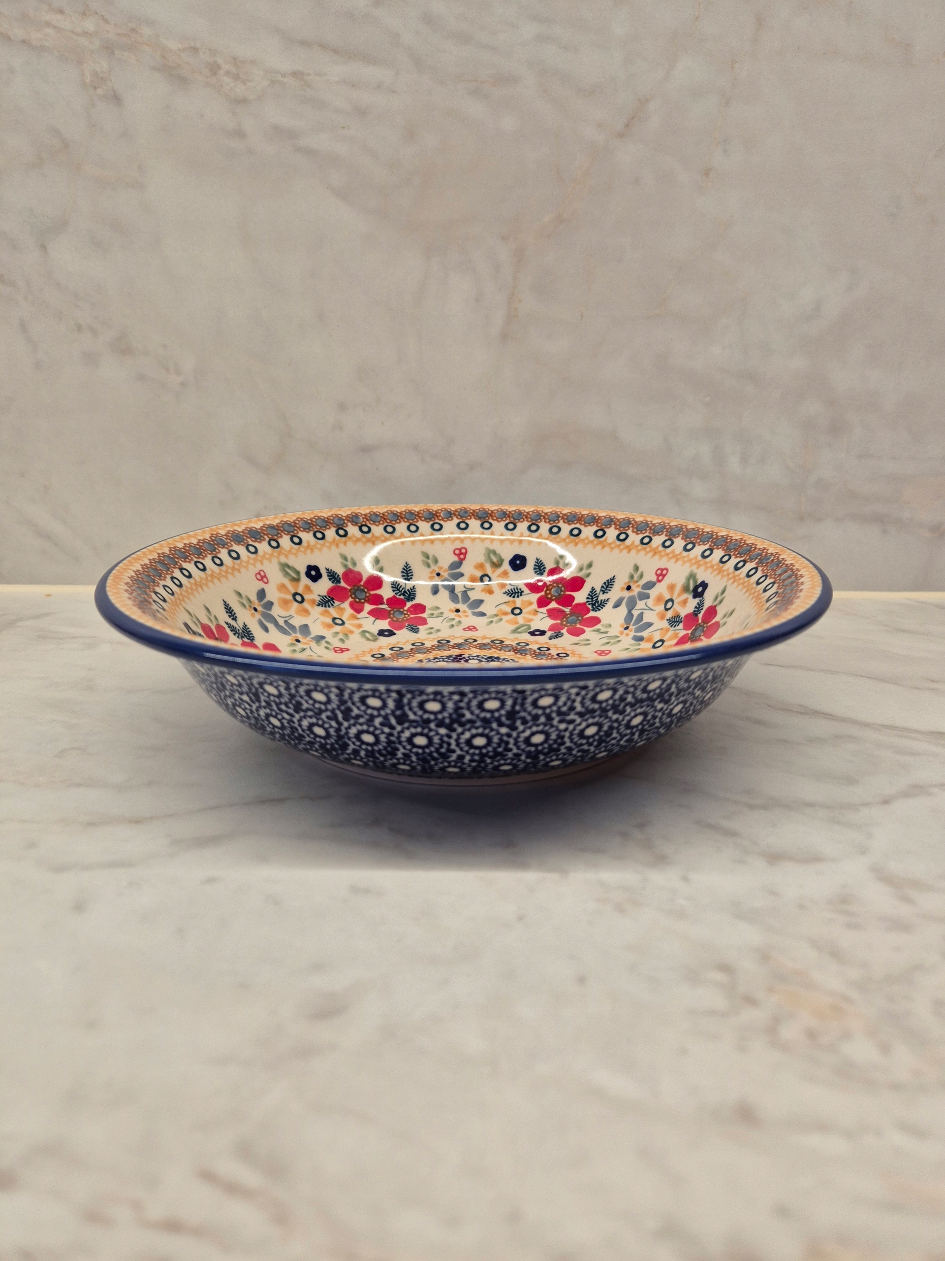 TALERZ NA ZUPĘ MISKA PASTA CERAMIKA BOLESŁAWIEC DPLC UNIKAT