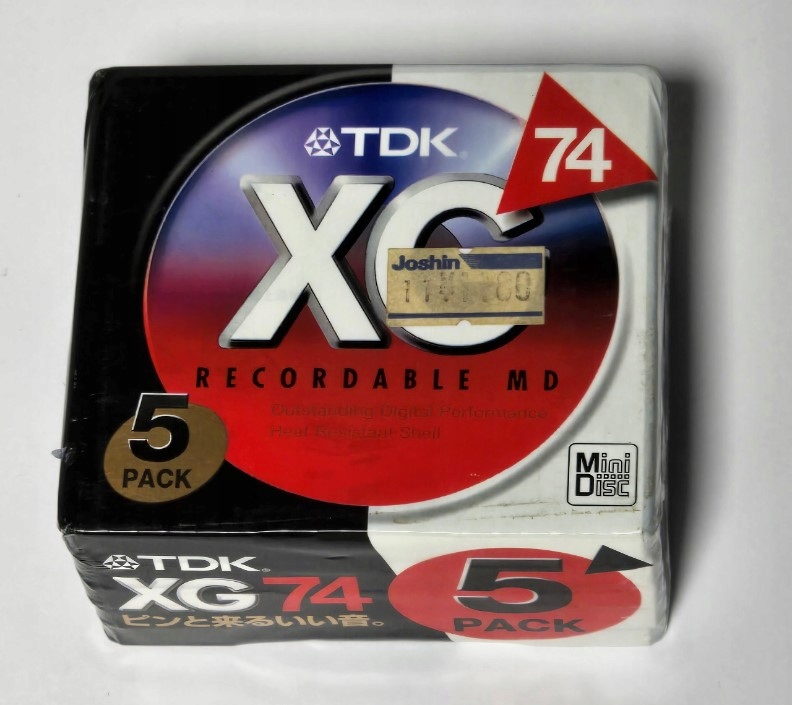 Diskety Minidisc Tdk Xg 74 5 Pack 5 Ks Vyrobené V Japonsku Fólie MD