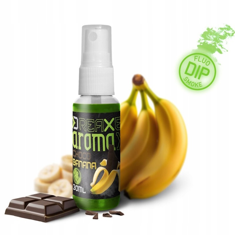 Dip W Sprayu Delphin AromaX 30ml Czekolada-Banan Fluo 30ml Na Method Feeder