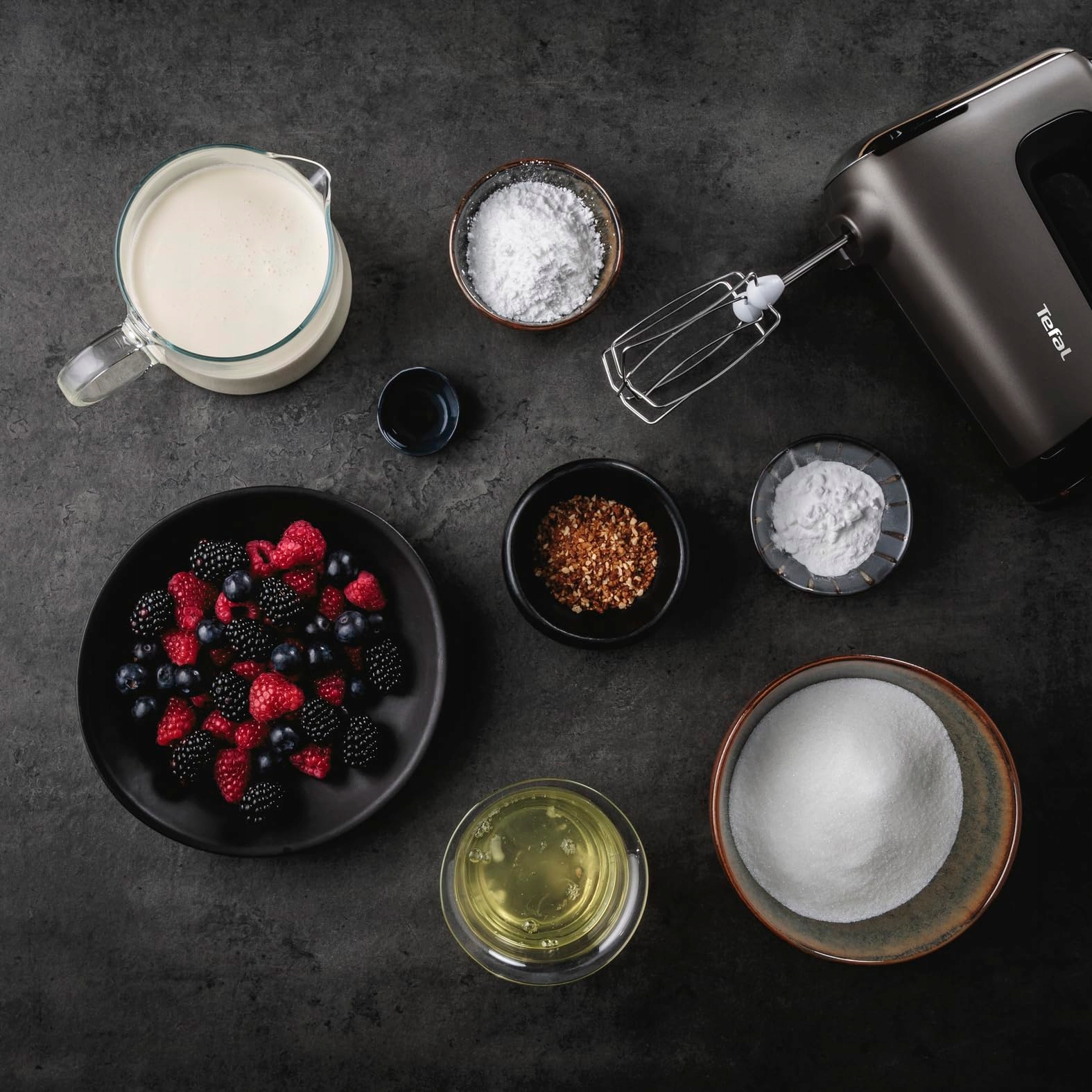 TEFAL Mikser 600W Cichy Silnik Turbo Regulacja — miniatura 2