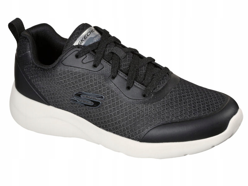 Černé boty Skechers 232293BKW síťované 45,5