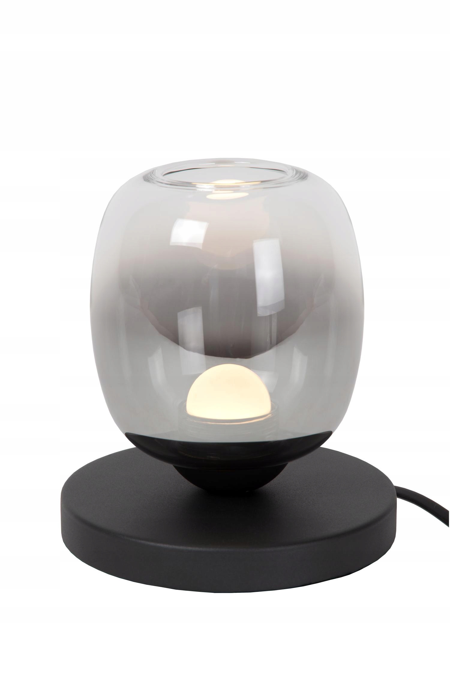 Lucide Tamino noční lampa Led 6W černo-šedé kouřové stínidlo