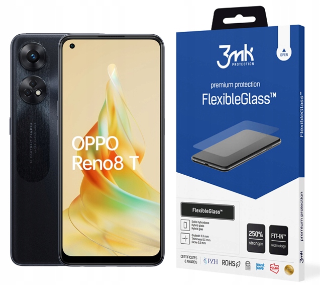 

3MK FlexibleGlass Szkło Hybrydowe do Oppo Reno 8T