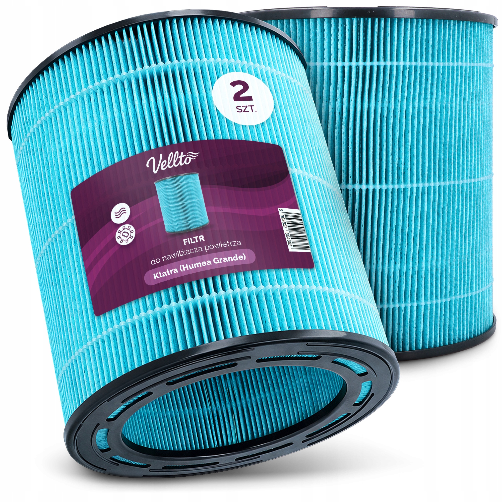 2x Filtr Do Zvlhčovače Vzduchu Klátra Humea Grande Omyvatelná vložka Jf-v