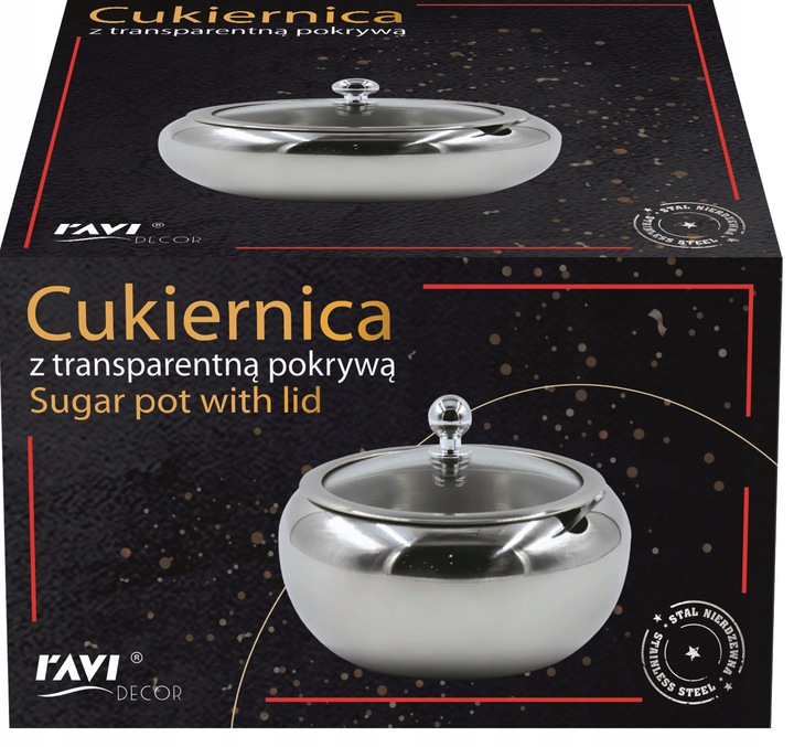 

Cukiernica Ndz z transparentną pokrywą art. 61606