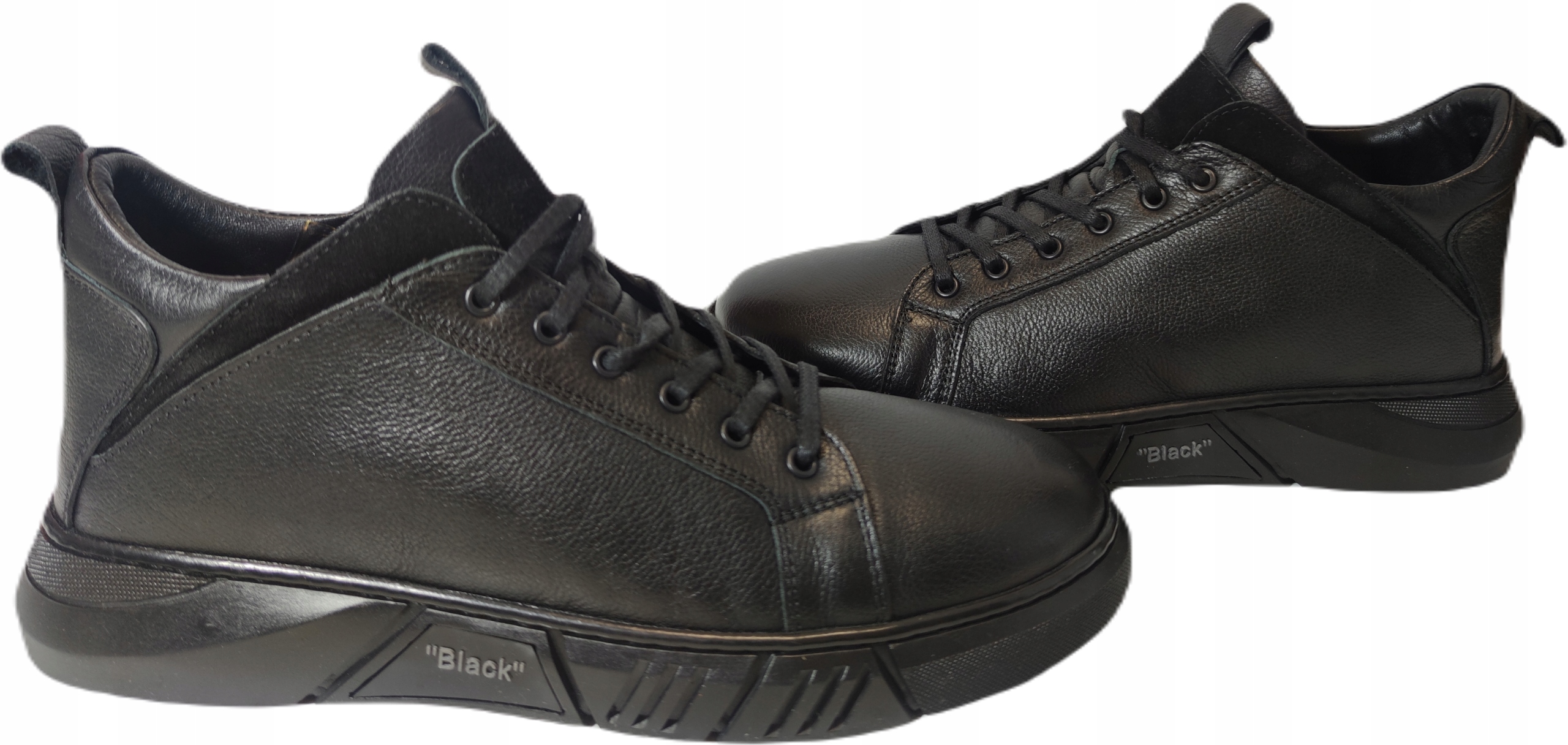 Polobotky Zateplená kůže Sokolski Z22-262 Černár. 41