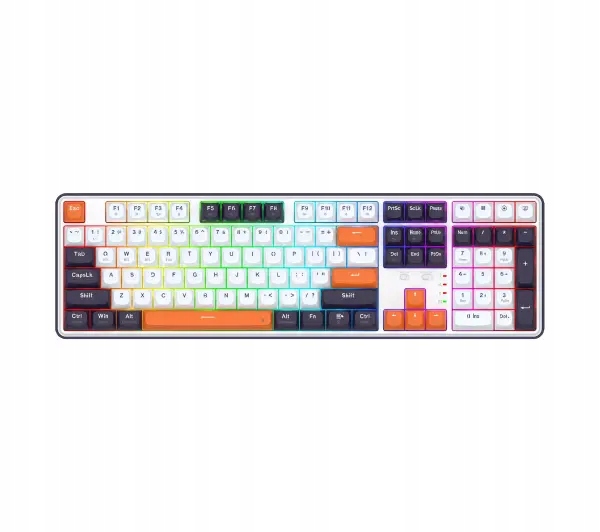 Klawiatura mechaniczna Redragon K689WBO-RGB-PRO Wyvern Mint Mambo