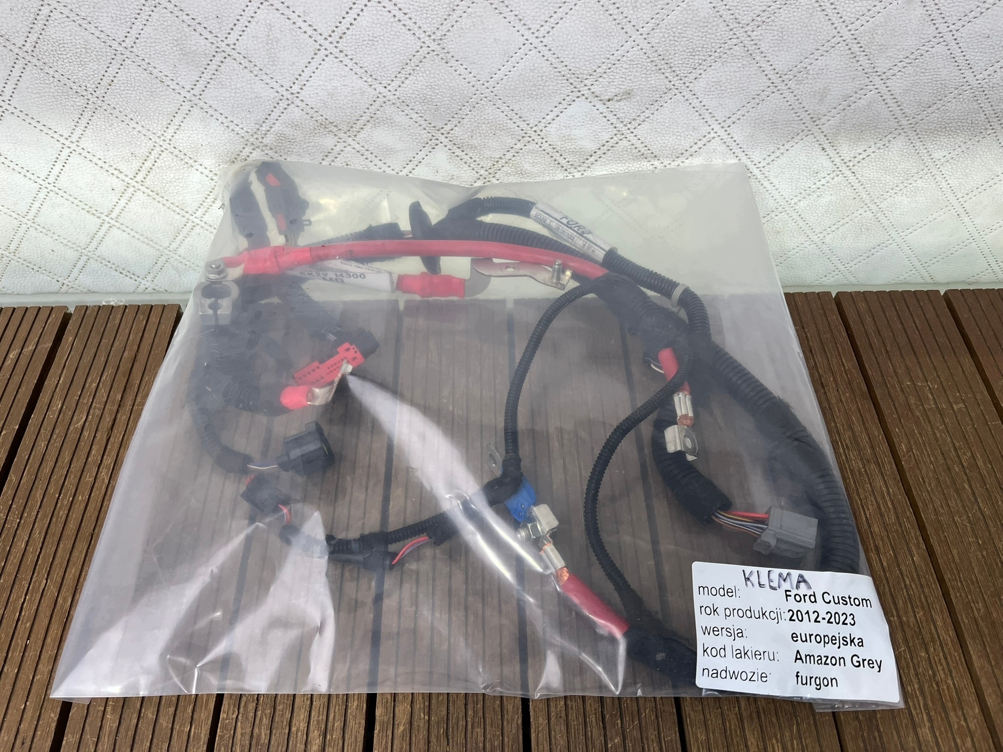 FORD TRANSIT CUSTOM LIFT 18-22 terminal plus + bundle wiring