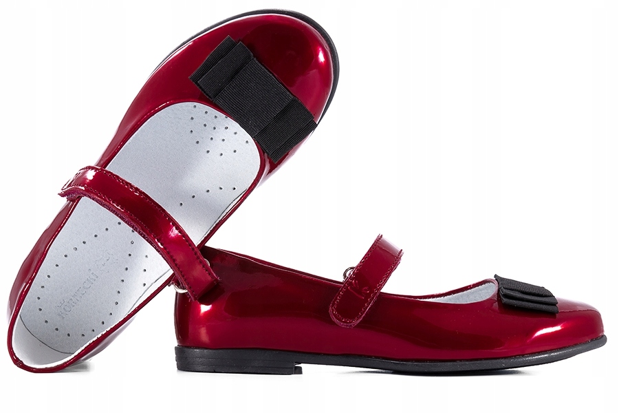 

Kornecki 4246 Balerinki Lakierki Baleriny Bordo 28