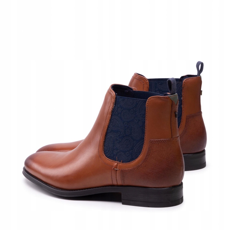 TED BAKER TRADD MĘSKIE SZTYBLETY SKÓRZANE 46 1SZF Kolor brązowy