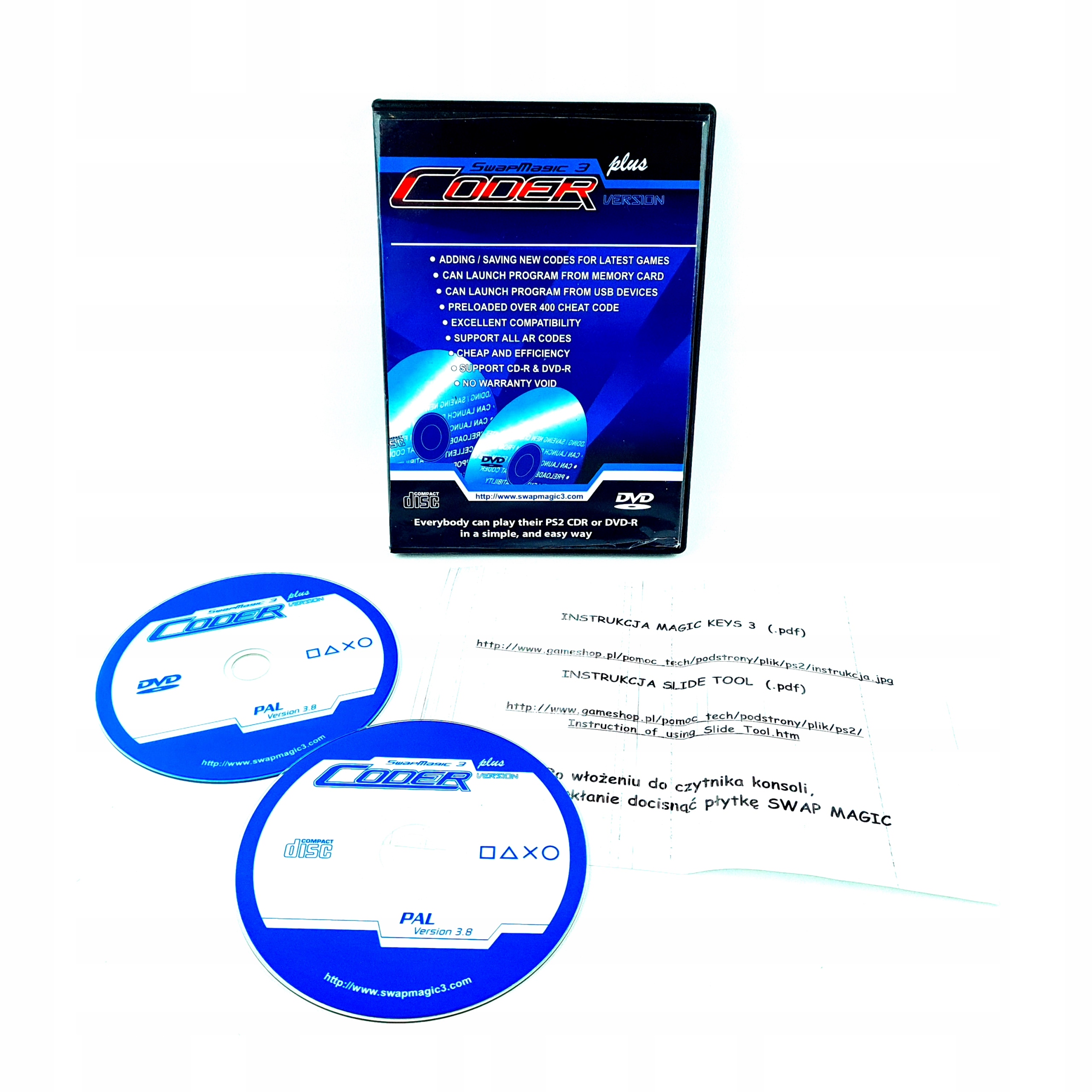 SWAPMAGIC 3 PLUS CODER VERSION SWAP MAGIC PS2 PAL POLSKIE WYDANIE PL