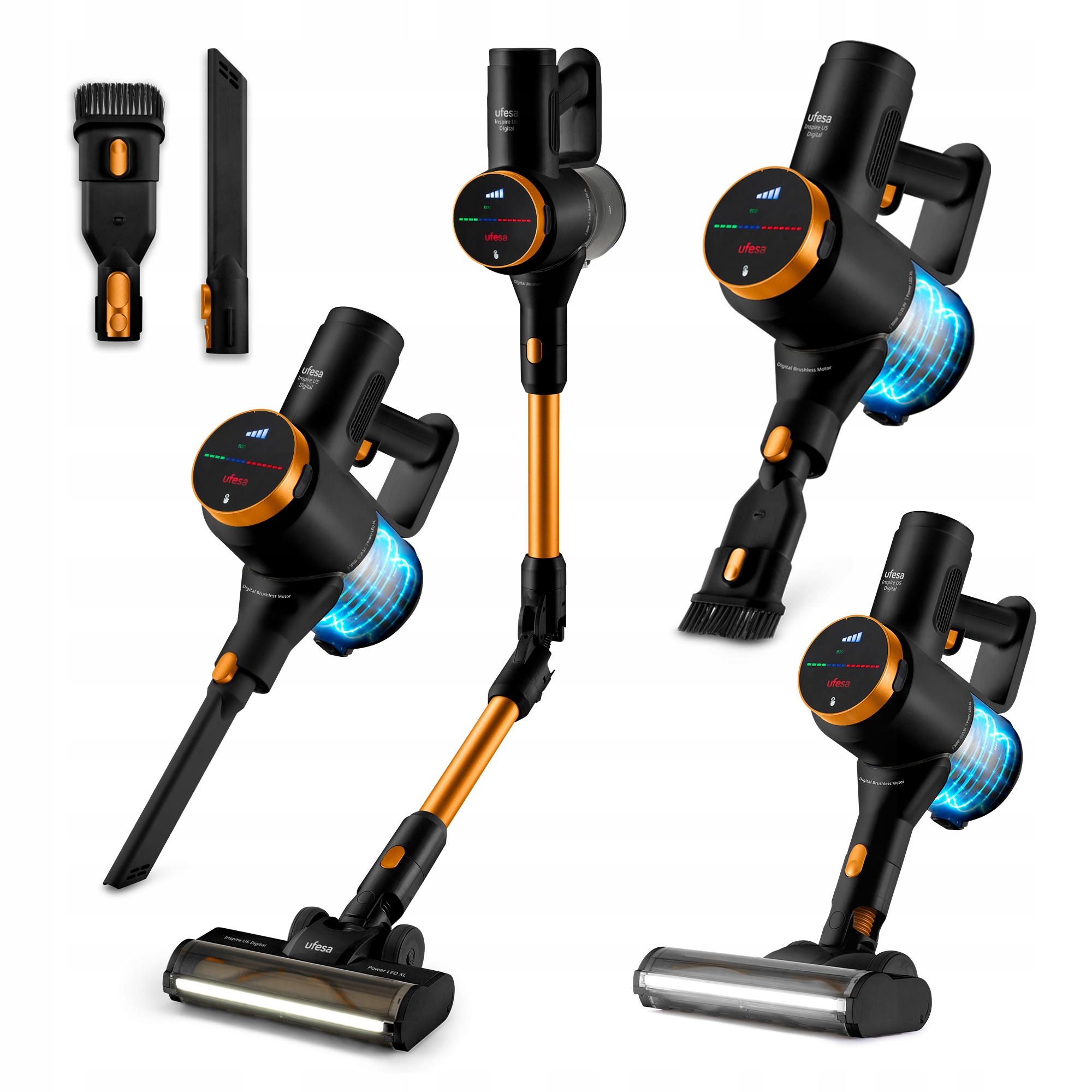 Vertikálny Vysávač Ufesa Bezdrôtový Ručný Bezkartáčový Bezvreckový 25KPA