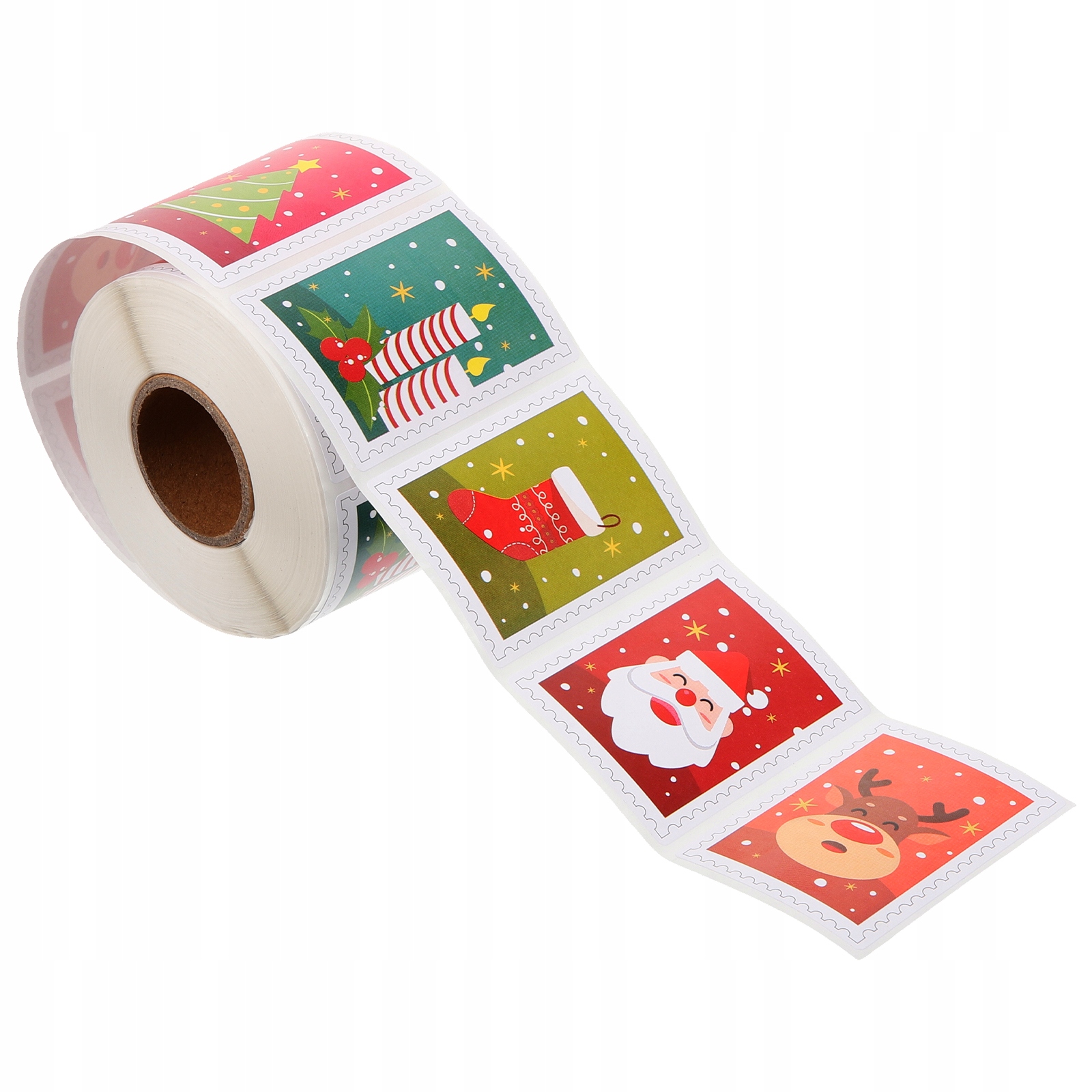 1 ROLKA PUDEŁKO NA PREZENT ŚWIĄTECZNE ROLKA NAKLEJKI ZABEZPIECZAJĄCEJ Długość 7 cm