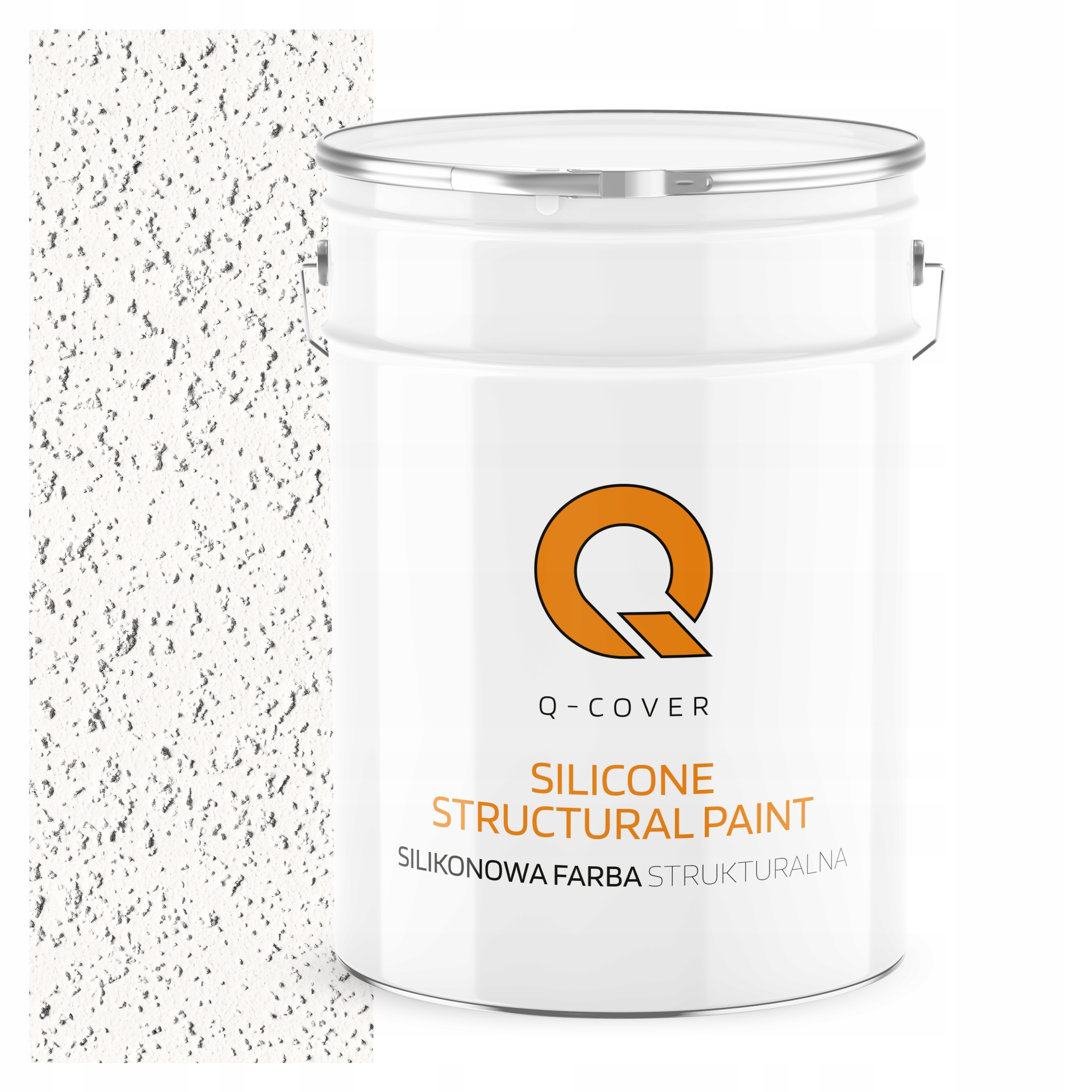 Farba Strukturalna Elewacyjna Silikonowa Fasadowa 10L Biały Ciepły F101 Uv