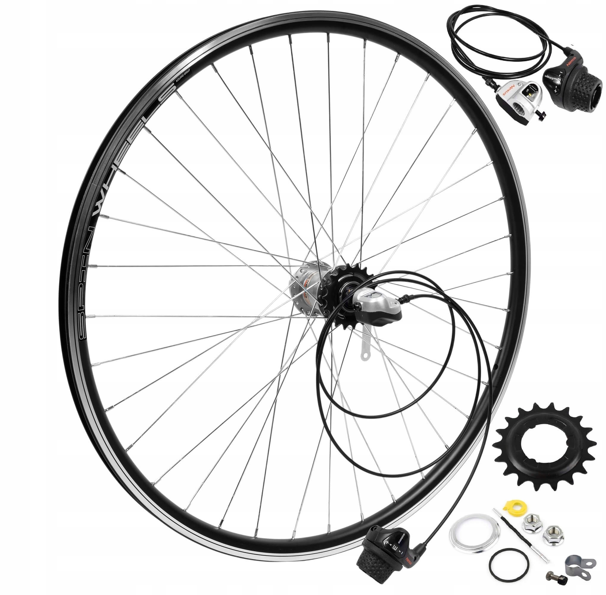 Koło rowerowe kompletne Tylne Tył 26 cali Shimano Nexus 3 biegi z manetką