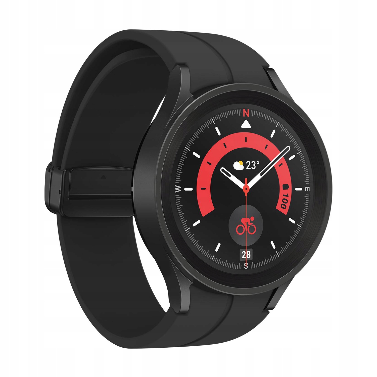 Samsung Galaxy Watch 5 Pro 45mm NFC GPS Black Kształt koperty okrągła