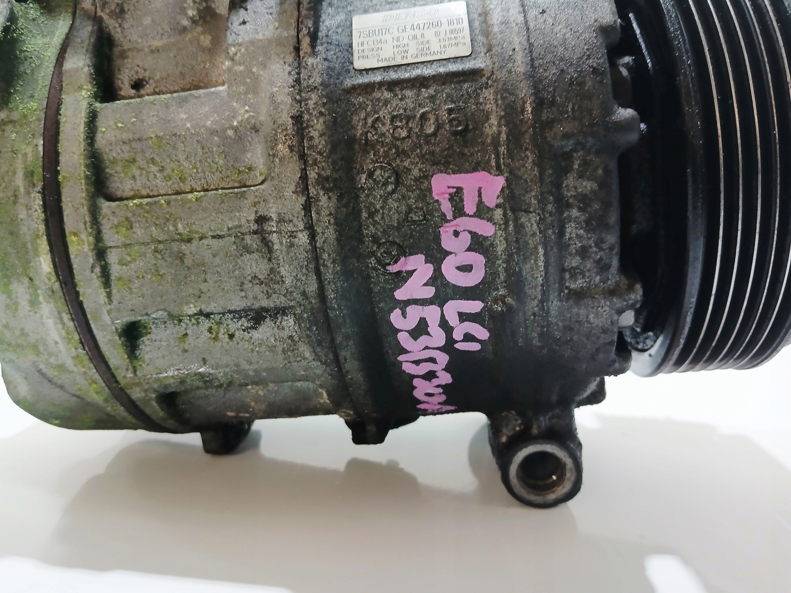 compressor; compressor of the air conditioning BMW E60 E61 N53B30A 447260-1810 (4824572)
