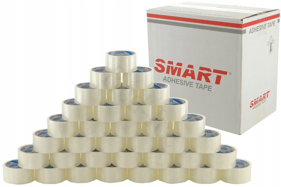 Taśma Pakowa Bezbarwna 48/100 Klejąca 36SZT Smart Transparent