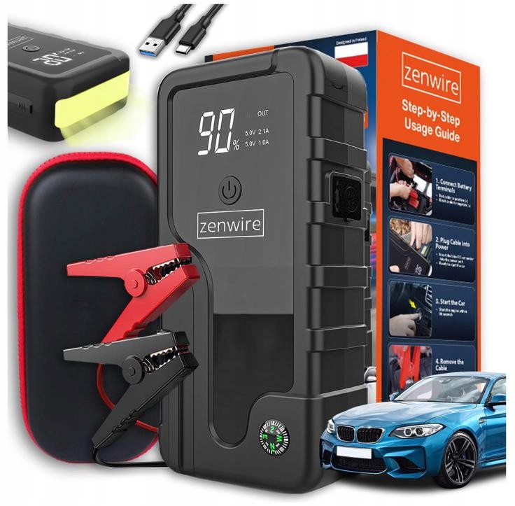 Booster Jump Starter 6400 mAh Powerbanka do auta Zenwire CY16