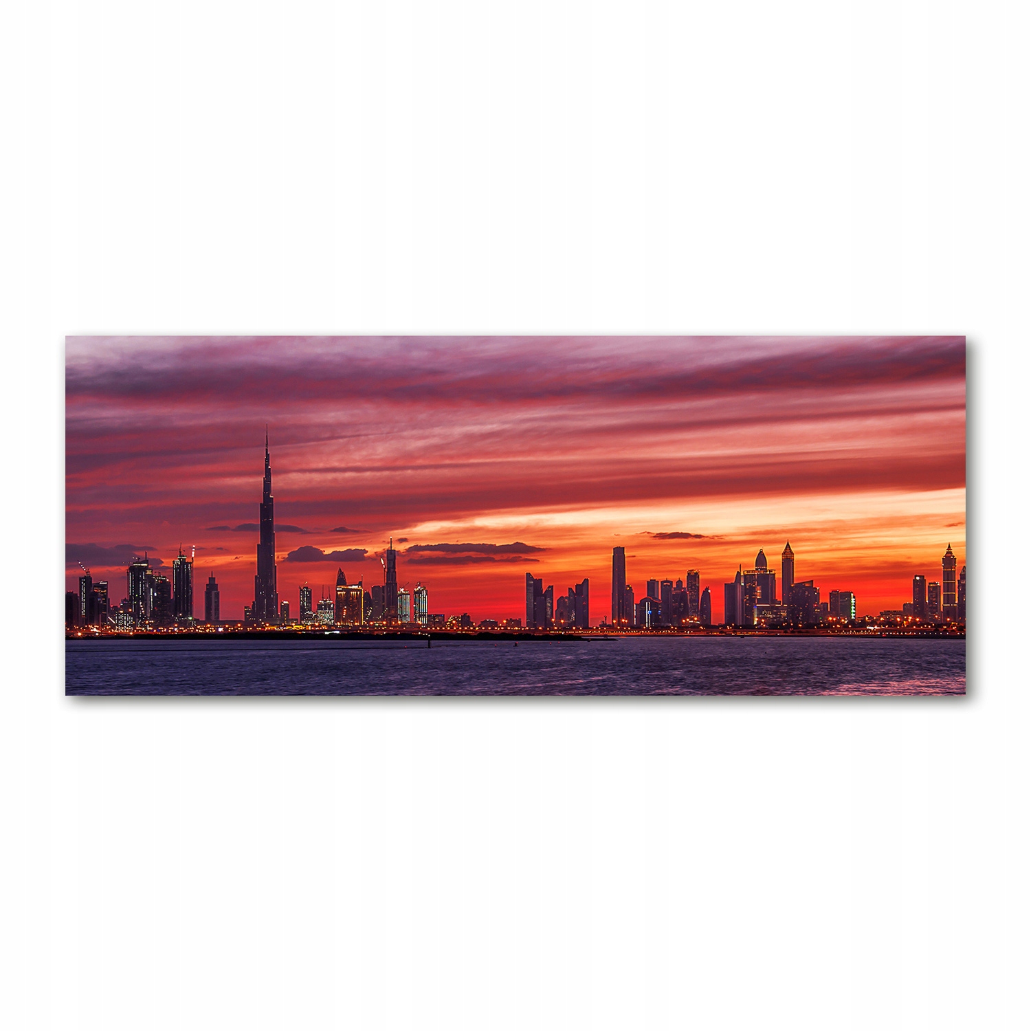 

Foto obraz szkło akryl Zachód słońca Dubaj 125x50