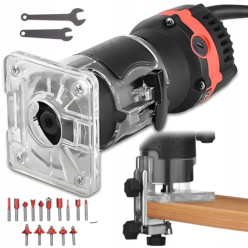 Elektrická ruční frézka pro obrábění dřeva: frézování, vyřezávání drážek