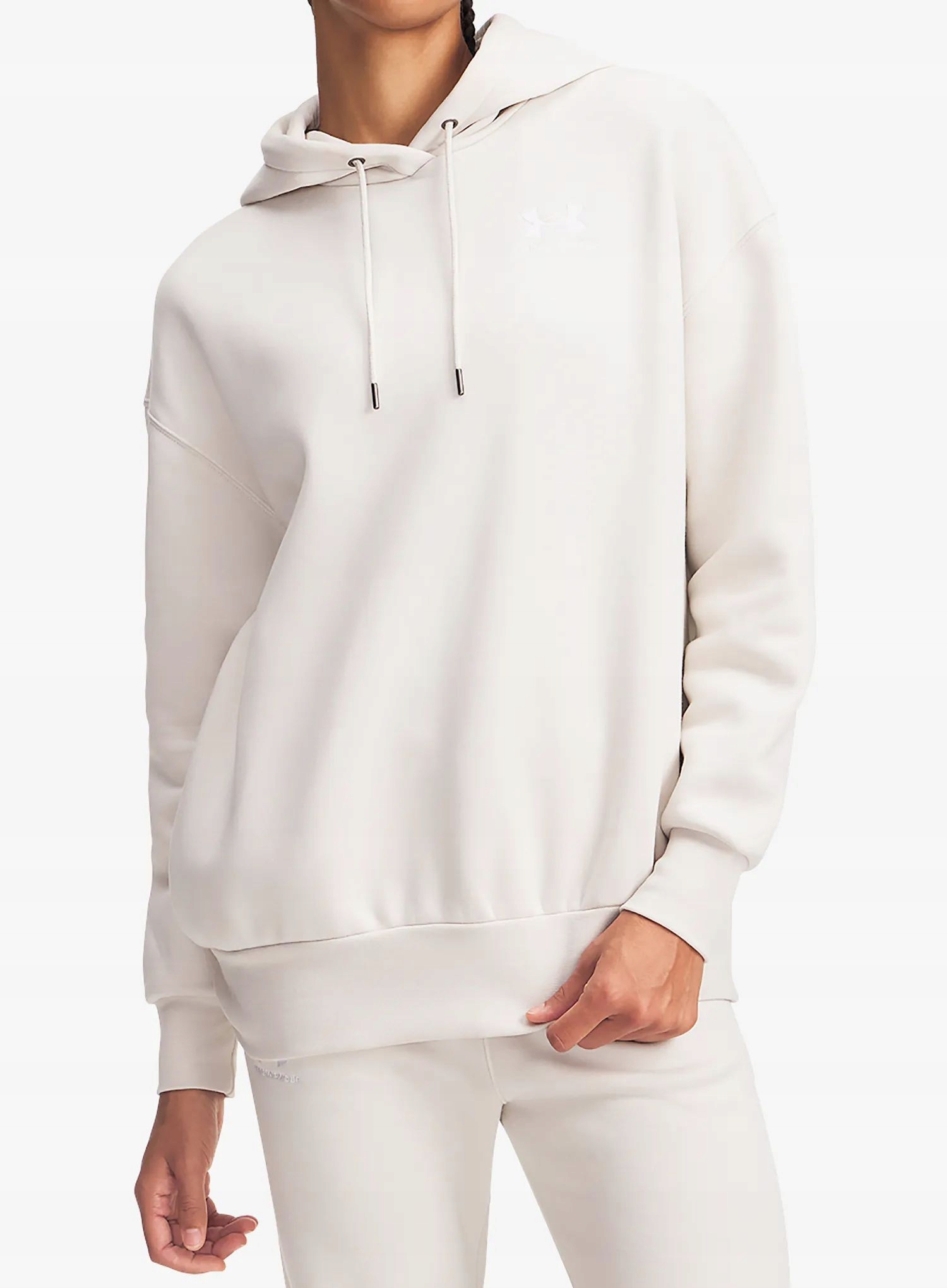 Mikina s kapucí Under Armour Icon Fleece Os Hoodie sum. white Xs