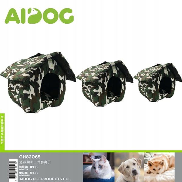 Levně Sada pelíšků v kamufláži – 3 díly pro zvířata