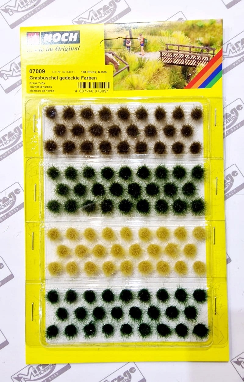 Noch 07009 Kępki traw 6mm Summer Mix 104pcs (dar