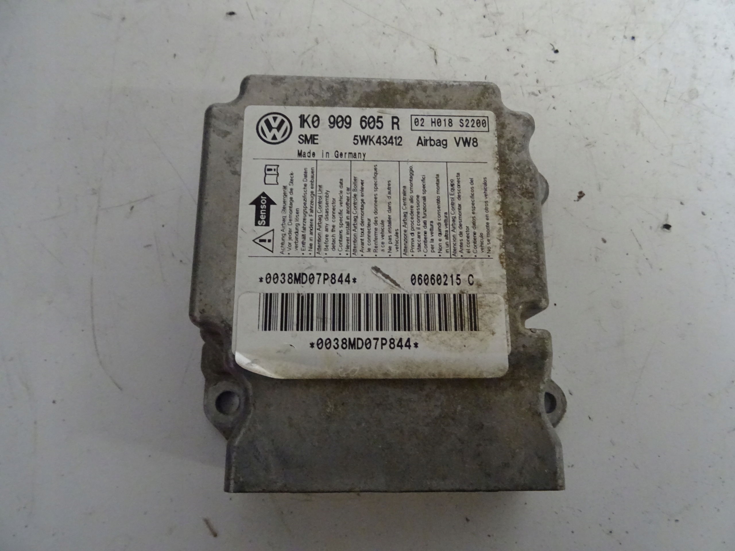 module SENSOR airbag VOLKSWAGEN GOLF V 1K0 909 605R