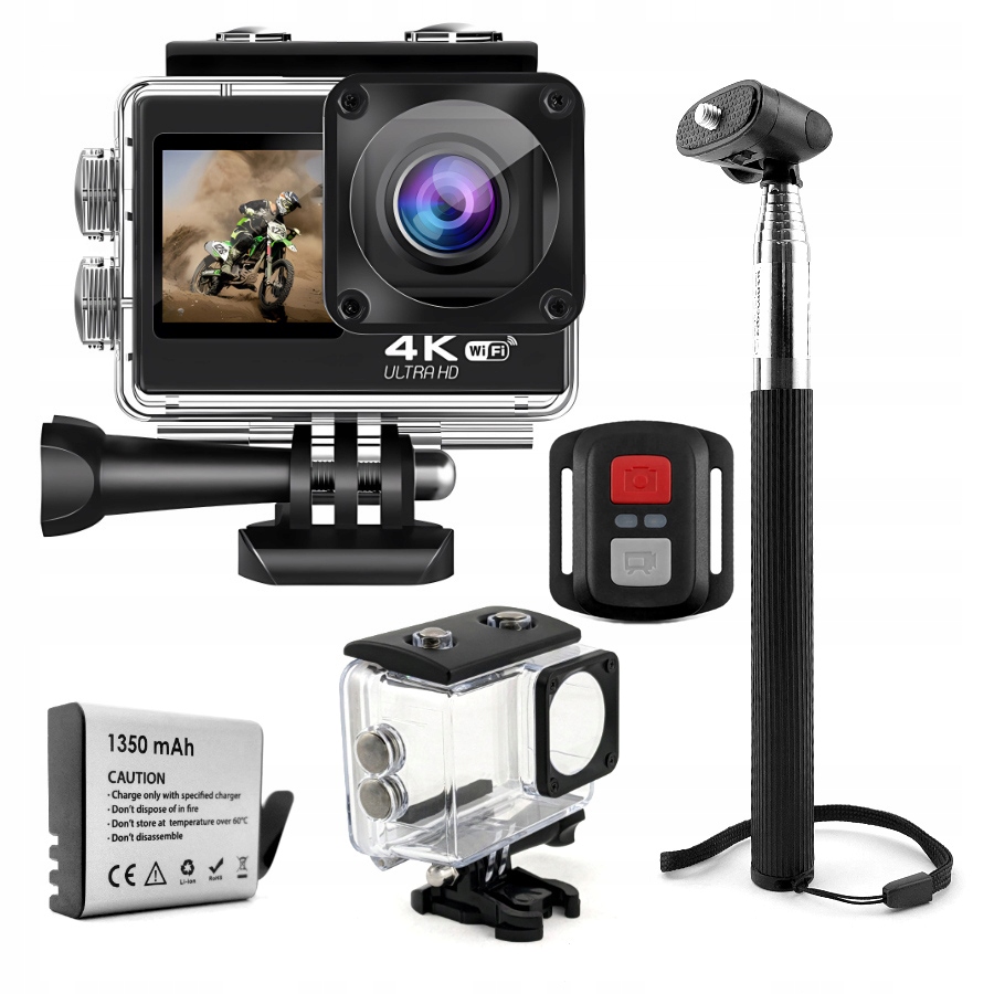 Kamera Sportowa Gomedia V35 4K Uhd 60FPS WiFi Usb-c Pilot Sony IMX386