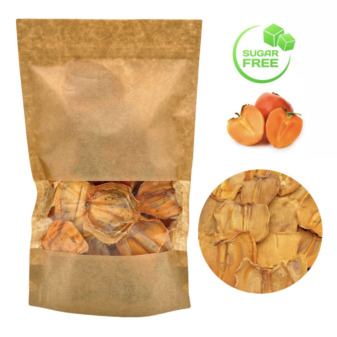 Kaki suszone plasterki Persymona 1000g Bez Cukru naturalne Premium 1kg