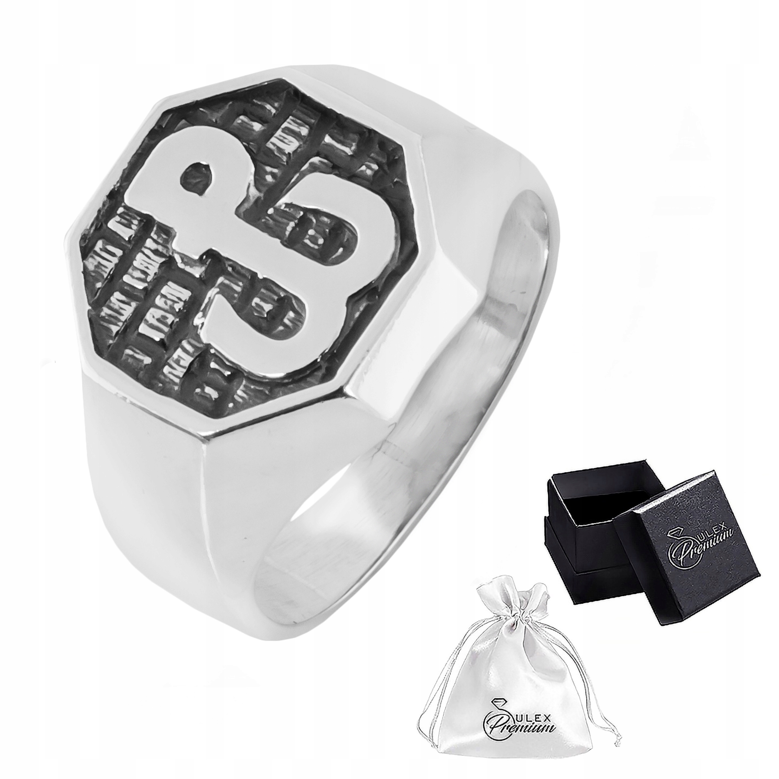 Vlastenecký signet ryzost 925 Prsten s Polský symbolem bojující osoby vel. 24