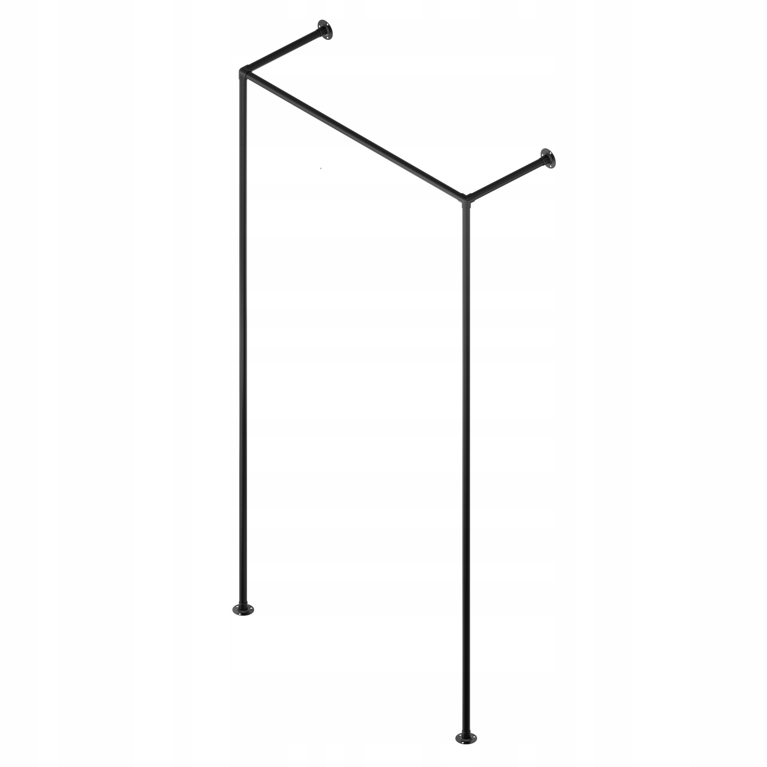 Tyč Na Oblečení Věšák Na Stěnu Loft 203x102cm fi 25mm Hotse Struktura