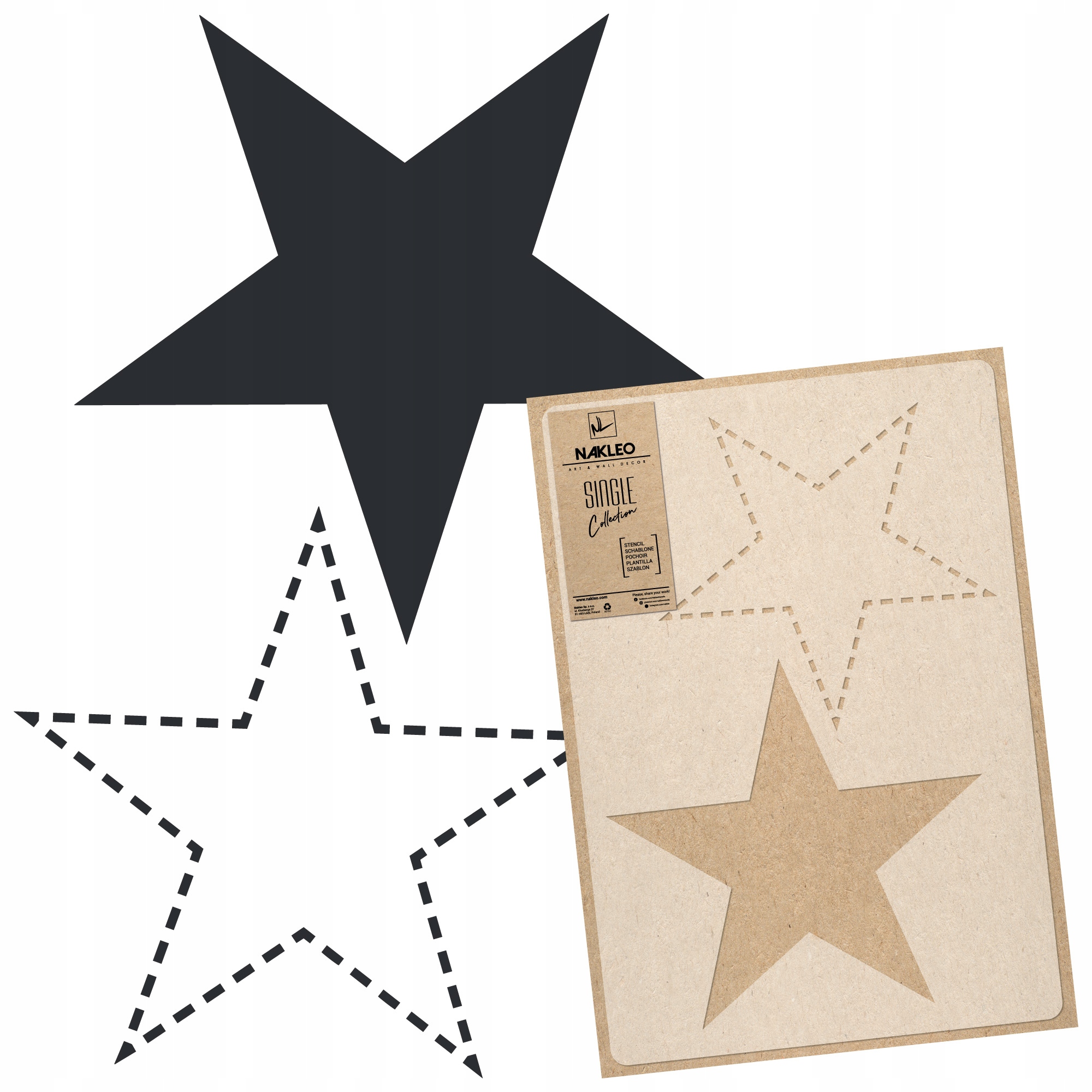 Šablona malířská Vícenásobná L 59x95 cm Vzor Hvězdná obloha Hvězdy Star