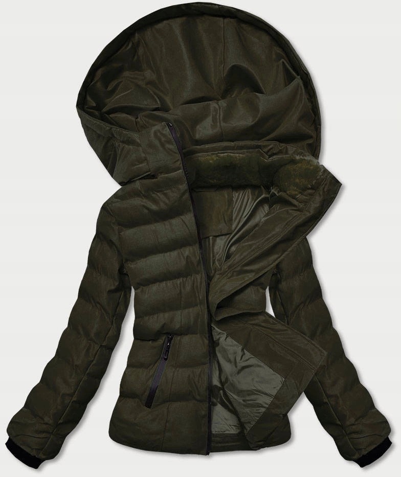 Dámská Zimní Bunda 5M769 Army S (36)