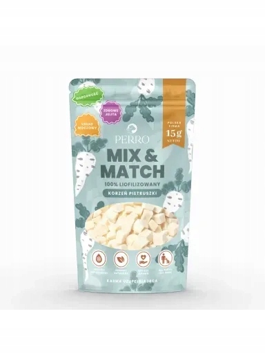 5xPERRO MIX & Match Přírodní lyofilizované pamlsky pro psa Petržel 15 g