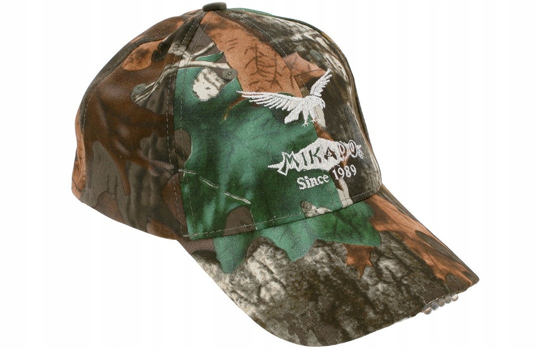 CZAPKA LED MIKADO - MODEL LIŚCIE (BASEBALL)