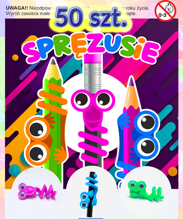 Zasyp do automatu Sprężusie wsad wkład 45-55mm piłka 50szt kapsuła kulka