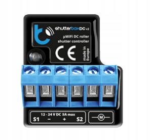 BleBox shutterBoxDC v2 – ovladač rolet, žaluzií a markýz 12-24V