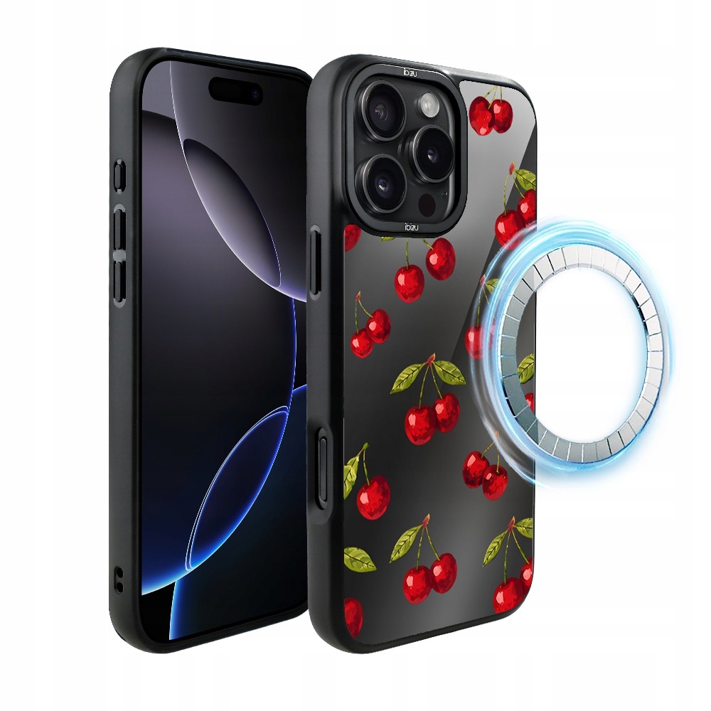 Pouzdro pro iPhone 16 Pro Ibizu DropGuard Matt s MagSafe, Višňová noc