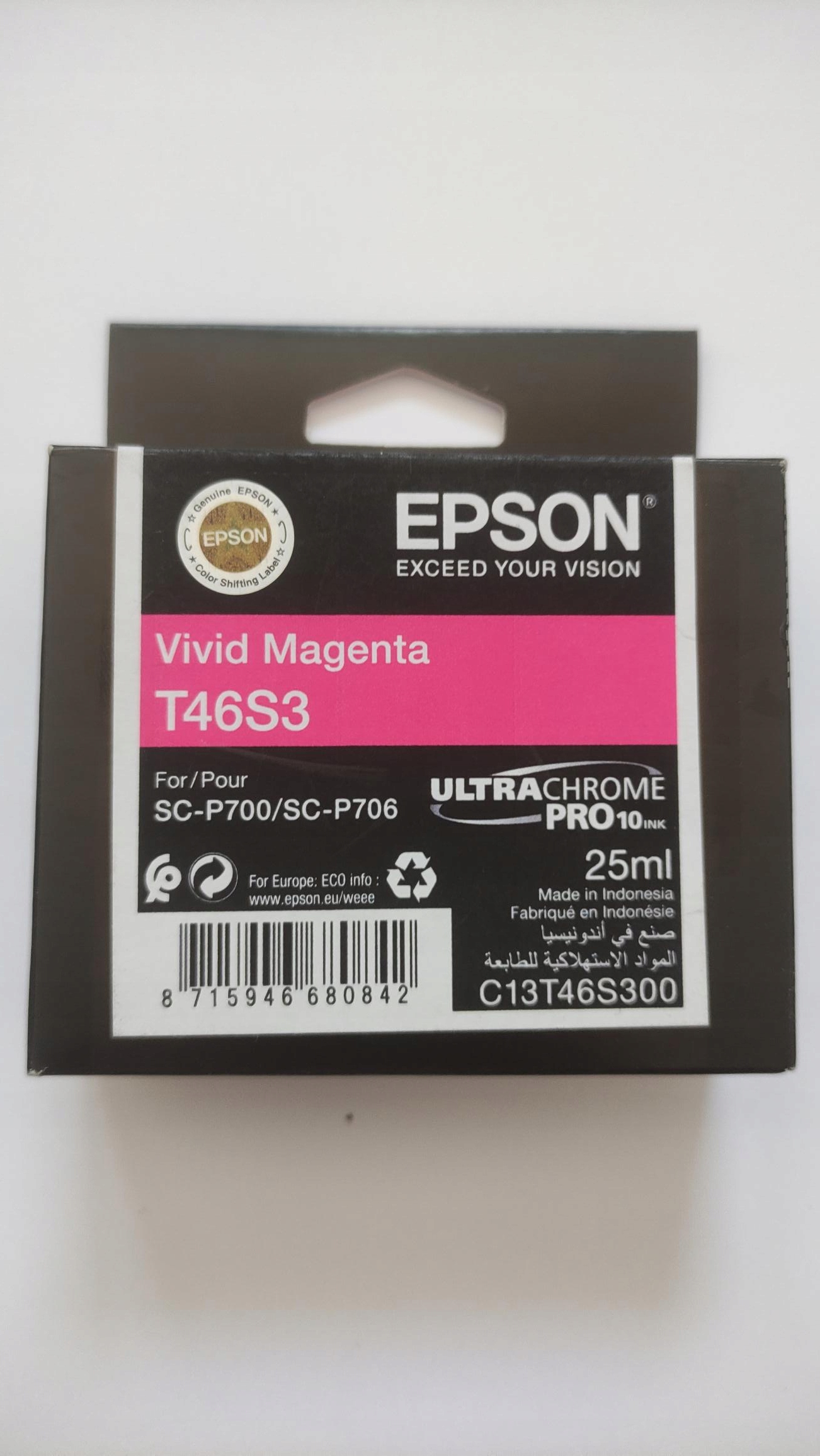 Inkoust Epson UltraChrome Pro C13T46S300 červený (magenta)