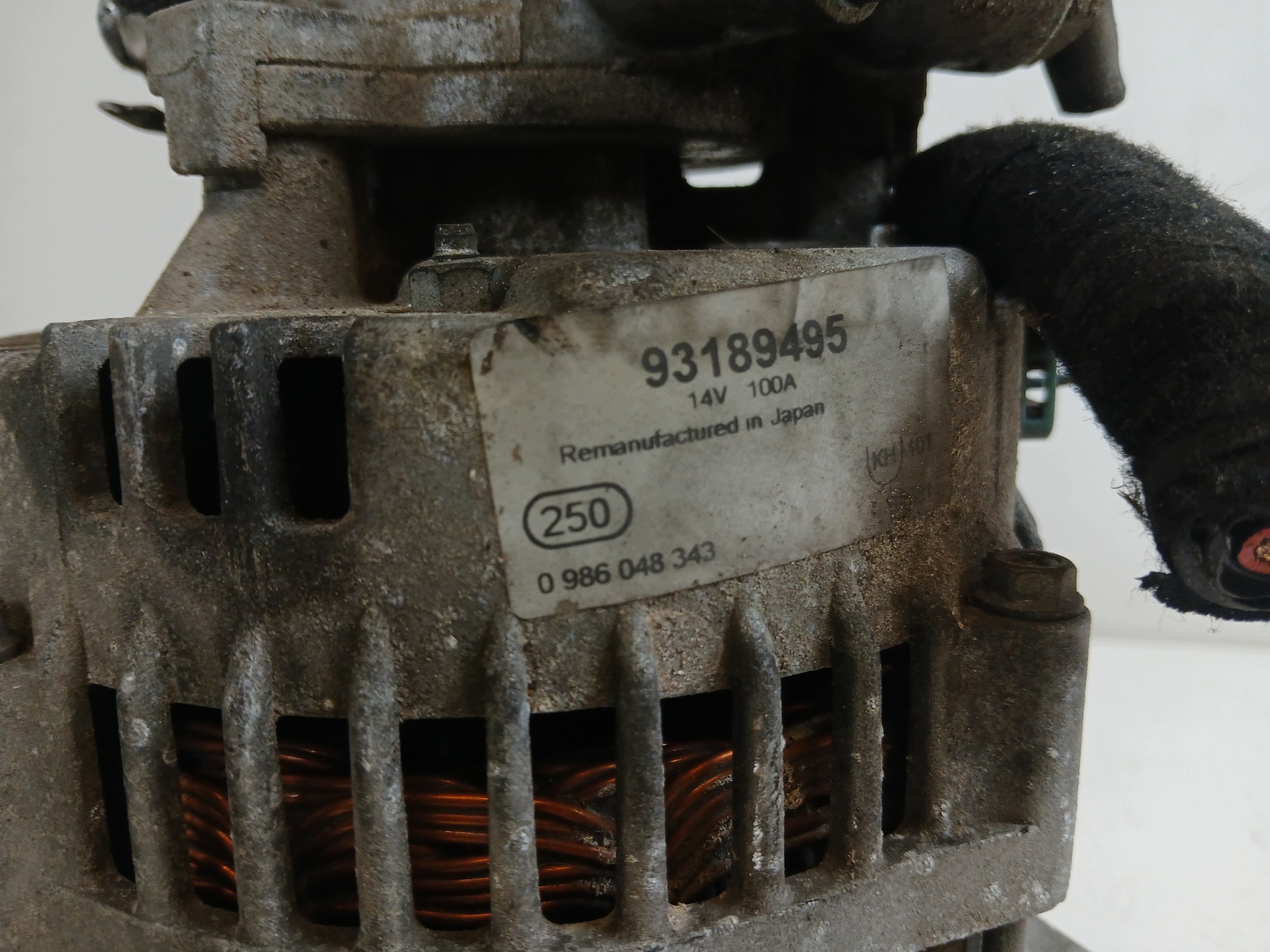 OPEL MERIVA A 1.7 CDTI alternator Z pump 93189495 100A