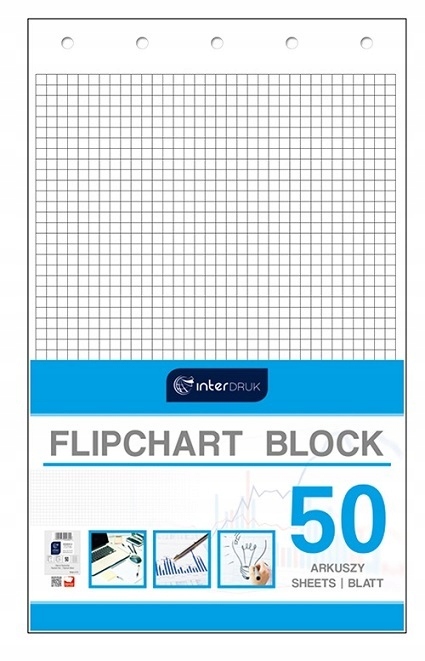 

Blok Papier Flipchart W Kratkę 64x100 50ark.